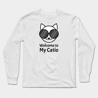 Welcome to My Catio | White Long Sleeve T-Shirt